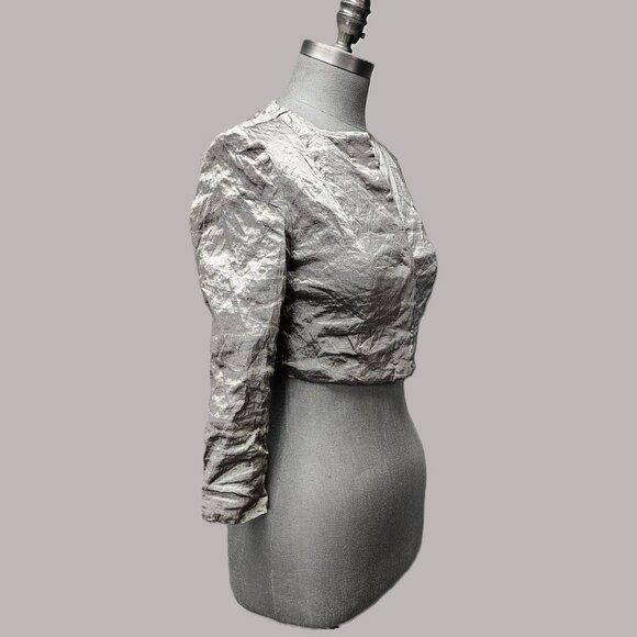 Sarah Pacini Set - Crinkle Dress with Cropped Jacket - Picture 2 of 8